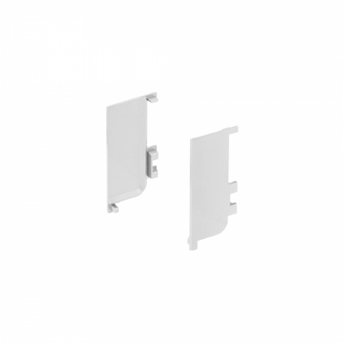 Комплект заглушек металлич. внутр. к профилю Gola, L-образных (левая+правая) серебро AKS_1