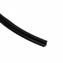 Уплотнитель силиконовый черный для рамочных фасадов 8,0х3,5 мм, AKS фотография