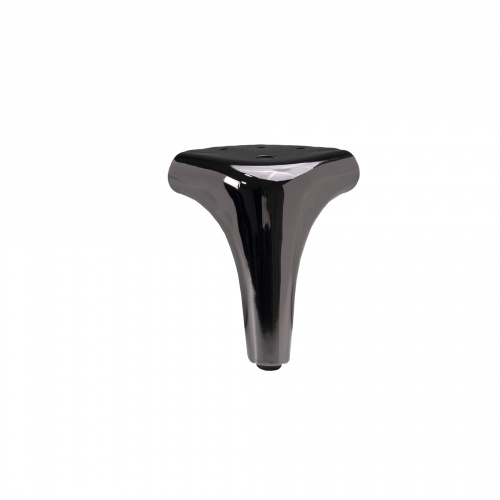 Опора меб. мет. OLYMPIA h120 угловая черный хром AKS_3