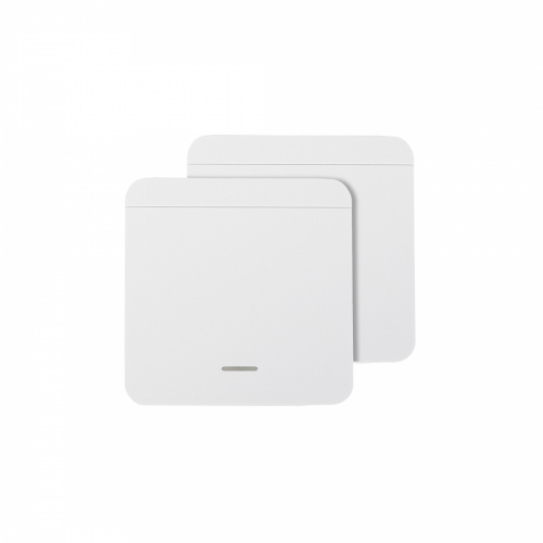 Выключатель беспроводной, с реле, проходной, 1 клавиша, белый, AKS_1