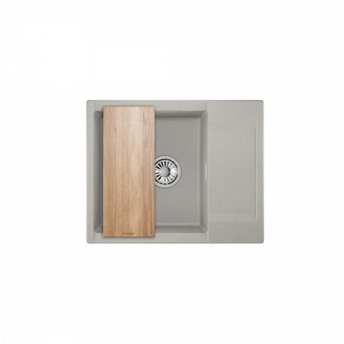 Мойка кварцевая, прямоугольная, GR-6202 Estetica, 620*500мм, базальт, Granula_1