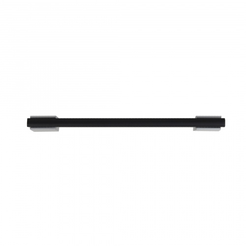 Ручка меб. скоба алюм. MOONLIGHT 128/150 черный матовый+матовый хром, AKS_4