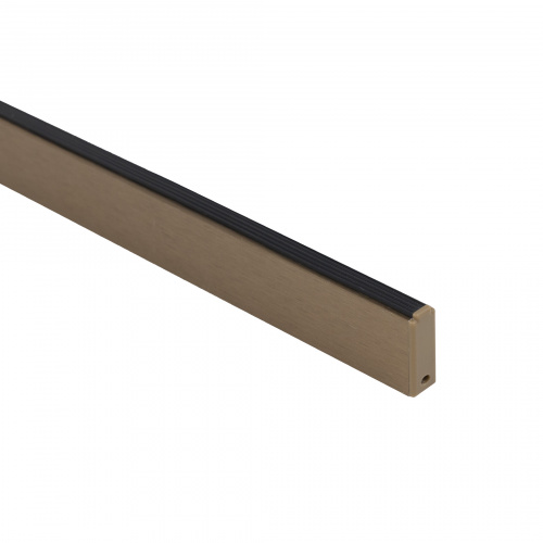 Заглушка штанги гардеробной прямоуг. FAME LUMI, латунь браш AKS_3