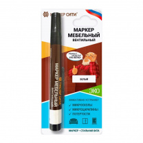 Маркер мебельный белый спиртовой вентильный Мастер Сити