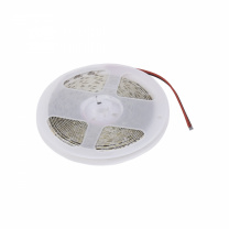 Лента светодиодная - 19,2W/m, 12V, 10мм, 2835, 240 д/м, IP20, теплый белый (3000K), CRI>80, 2000 Lm, 5м, AKS фотография