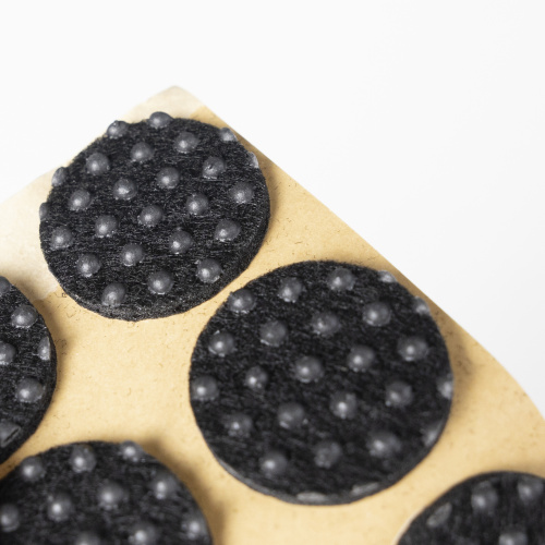 Подкладка самоприлипающая фетровая прорезиненная d25мм (1упак.=18шт), черная, Folmag_4