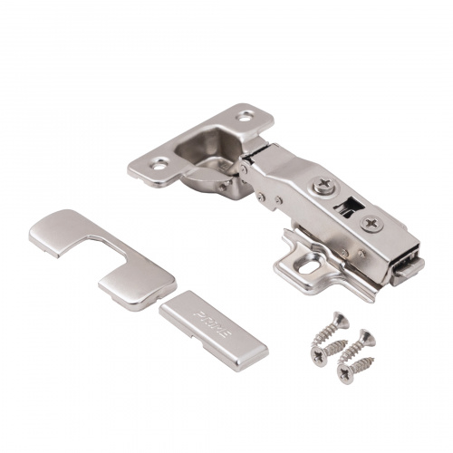 Петля накладная без пружины 45мм h0 clip-on PRIME by AKS (саморезы, заглушки) (упак. = 2 шт.)_3