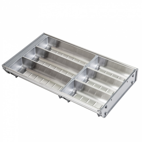 Вкладыш 30/500 шуфлядный металлический Organizer нержавеющая сталь (473*280*65) AKS_1
