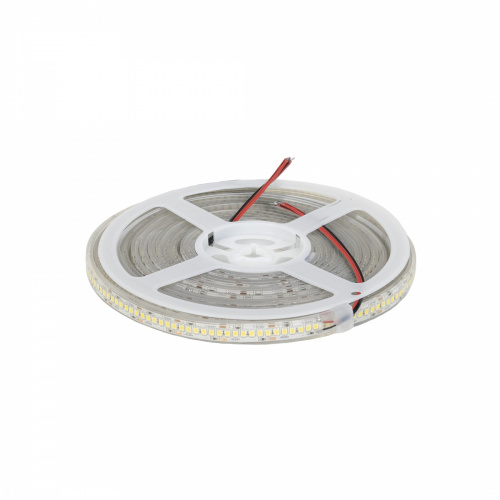 Лента светодиодная термостойкая, подводная - 9,6W/m, 24V, 11мм, 2835, 120 д/м, IP68, холодный белый (6000К), 5м, AKS_1