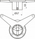 Крепление усы на трубу d60, никель AKS_preview_1