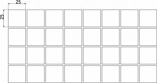 Подкладка самоприлипающая фетровая 25х25мм (1лист-36шт) белая AKS_2