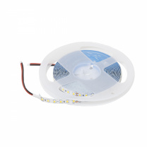 Лента светодиодная - 9,6W/m, 24V, 8мм, 2835, 120 д/м, IP20, нейтральный белый (4000K) - 20 м, AKS фотография