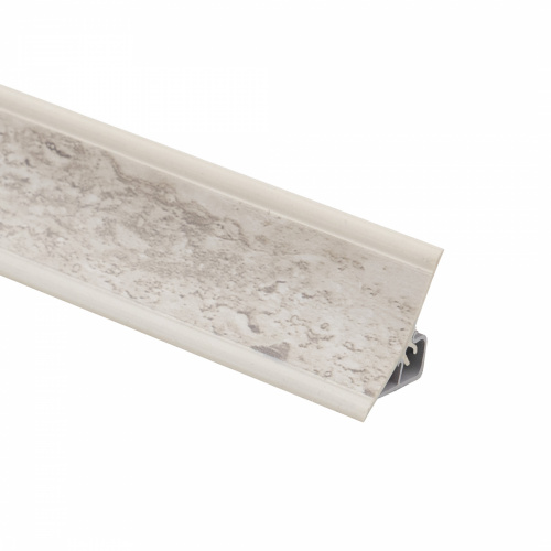 Плинтус ПВХ к столешнику LР травертин серый (156) EL-MECH-PLAST (1шт=3м.п.)_1