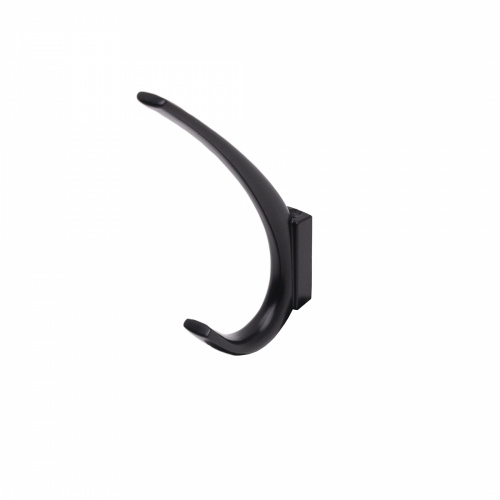 Крючок меб. двухрожковый мет. SKY черный матовый AKS_1