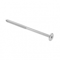 Шуруп для дерева 6,3*90 белый цинк (уп/1тыс.шт) AKS фотография