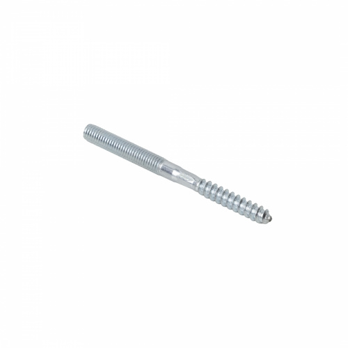 Шпилька двухсторонняя М8х100 с резьбой по дереву и метрической резьбой AKS_1