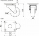 Колесо меб. c рез.ободом d40 h58 с площадкой, серый AKS_preview_1