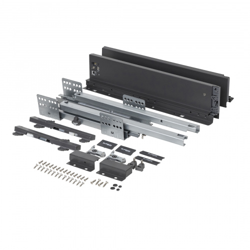 Система ящиков Slimbox Evolution L-450 H=84 графит PUSH TO OPEN ДСП16мм_4