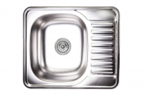 Мойка н/сталь, прямоугольная одночашевая, 580*480мм, декорированный хром, врезн на столешницу, AKS (0,8мм) Мойка н/сталь, прямоугольная одночашевая, 580*480мм, декорированный хром, врезн на столешницу, AKS (0,8мм)
