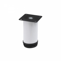 Опора меб. мет. d50 h100 с регул. белый AKS фотография