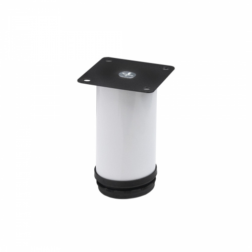 Опора меб. мет. d50 h100 с регул. белый AKS_1