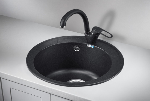 Мойка кварцевая, круглая, ST-4802, D 480, черный, Granula_3