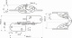 Петля д/столешниц ломберная 180° врезная AKS желтый цинк ДСП 16-19мм_preview_1