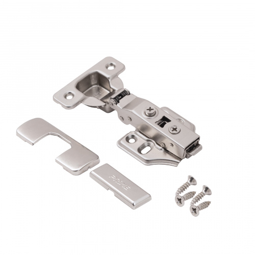 Петля накладная с доводчиком 45мм h0 clip-on PRIME by AKS (саморезы, заглушки) д/фасадов до 28мм (упак. = 2 шт.)_4