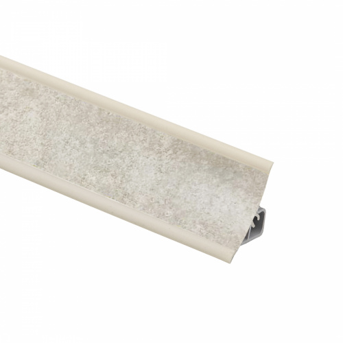 Плинтус ПВХ к столешнику LР хром белый (199) EL-MECH-PLAST (1шт=3м.п.)_1