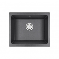 Мойка кварц, прямоугольная, 5551, 550*460мм, графит, под столешницу, Granula фотография
