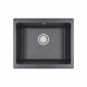 Мойка кварц, прямоугольная, 5551, 550*460мм, графит, под столешницу, Granula_preview_1