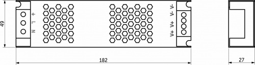 Блок питания Indoor 100W/24V, серия 8, управление с помощью телефона, с диммированием, AKS_2