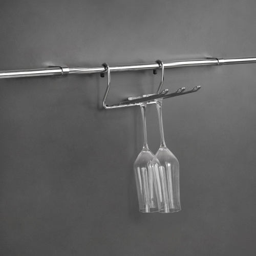 Корзина на трубу d16 для бокалов малая ВJ103 хром AKS_4