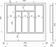Лоток для столовых приборов 600 TR-01 (540*495*45), серый GRIDLI_preview_1