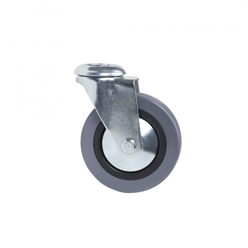 Колесо меб. TECH d100 h128 под винт М10, серый AKS_3