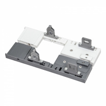 Держатель передней стенки внутреннего ящика H=175 Slimbox AKS графит с рейлингом на фасаде фотография