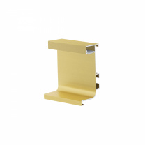 Профиль алюм. GOLA L-образный, 5.5м, LED, матовое золото AKS фотография