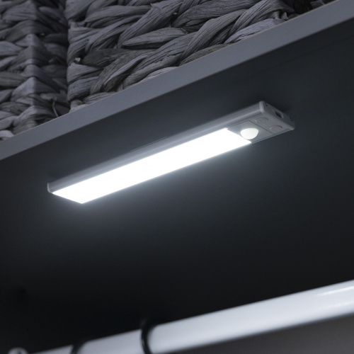 Светильник светодиодный Radiance, аккумуляторный, на движение, 1W, 200 мм, черный, AKS_3