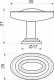 Ручка меб. кнопка мет. Point хром, AKS_preview_1