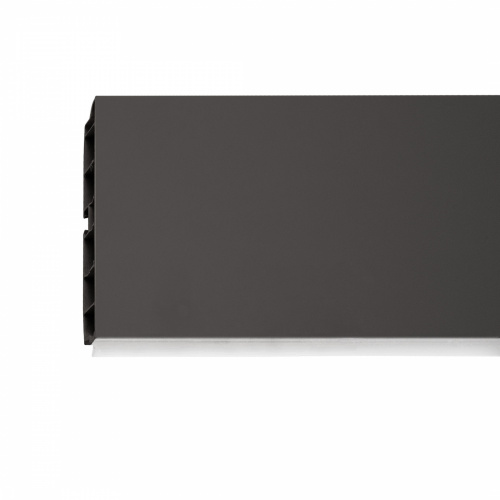 Цоколь мебельный ПВХ h=100, антрацит L=3000мм, РБ_1
