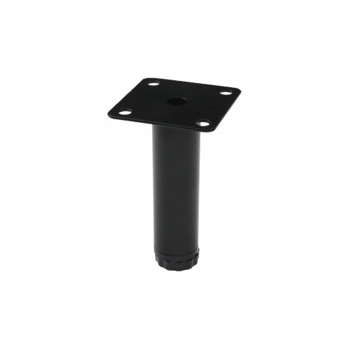 Опора меб. мет. D-100 h100 d25 с регул. черный (тип 2)AKS_1