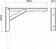 Полкодержатель складной 200*135*30 хром AKS (Модель 2)_preview_1