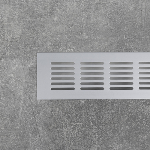 Решетка вентиляционная 250х60мм серебро алюминий AKS_5