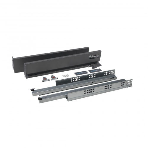 Система ящиков Slimbox AKS L-450 H=90 графит PUSH TO OPEN ДСП 16мм_3