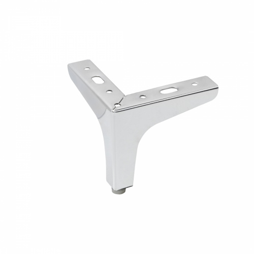 Опора меб. мет. h100 угловая хром AKS_1