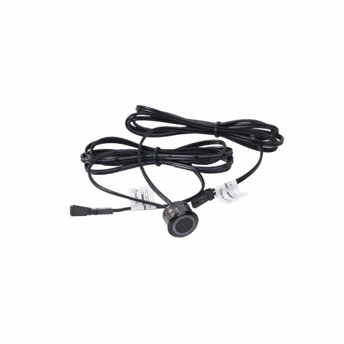 Выключатель сенсорный, с диммированием, врезной, 12V/24V, 60W/100W, синяя подсветка, цвет черный, с коннекторами, AKS_1