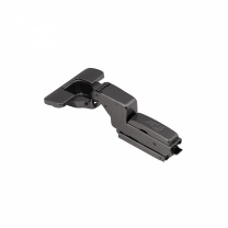 Петля внутренняя с доводчиком 45мм h0 clip-on AKS PLUS 3D узкая черная (саморезы, заглушки)