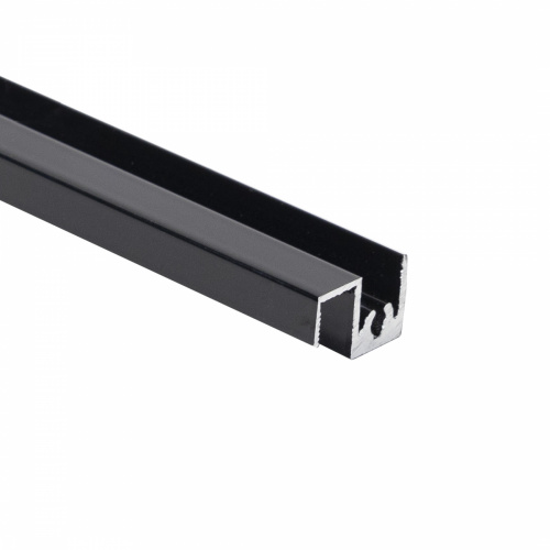 Профиль алюминиевый SENATOR черный глянец горизонт верхн. L-6000 мм АЛЮТЕХ для узкой сис-мы _1