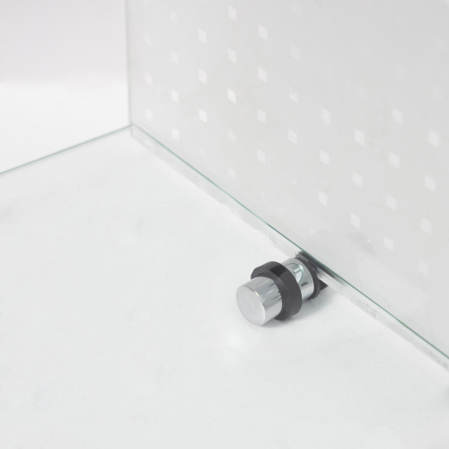 Крепление стеклянной полки мет. одинарный хром AKS_3