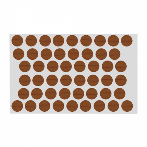 Заглушка самоприлипающая к конфирматам вишня оксфорд (42) AKS (лист-50шт.)_1